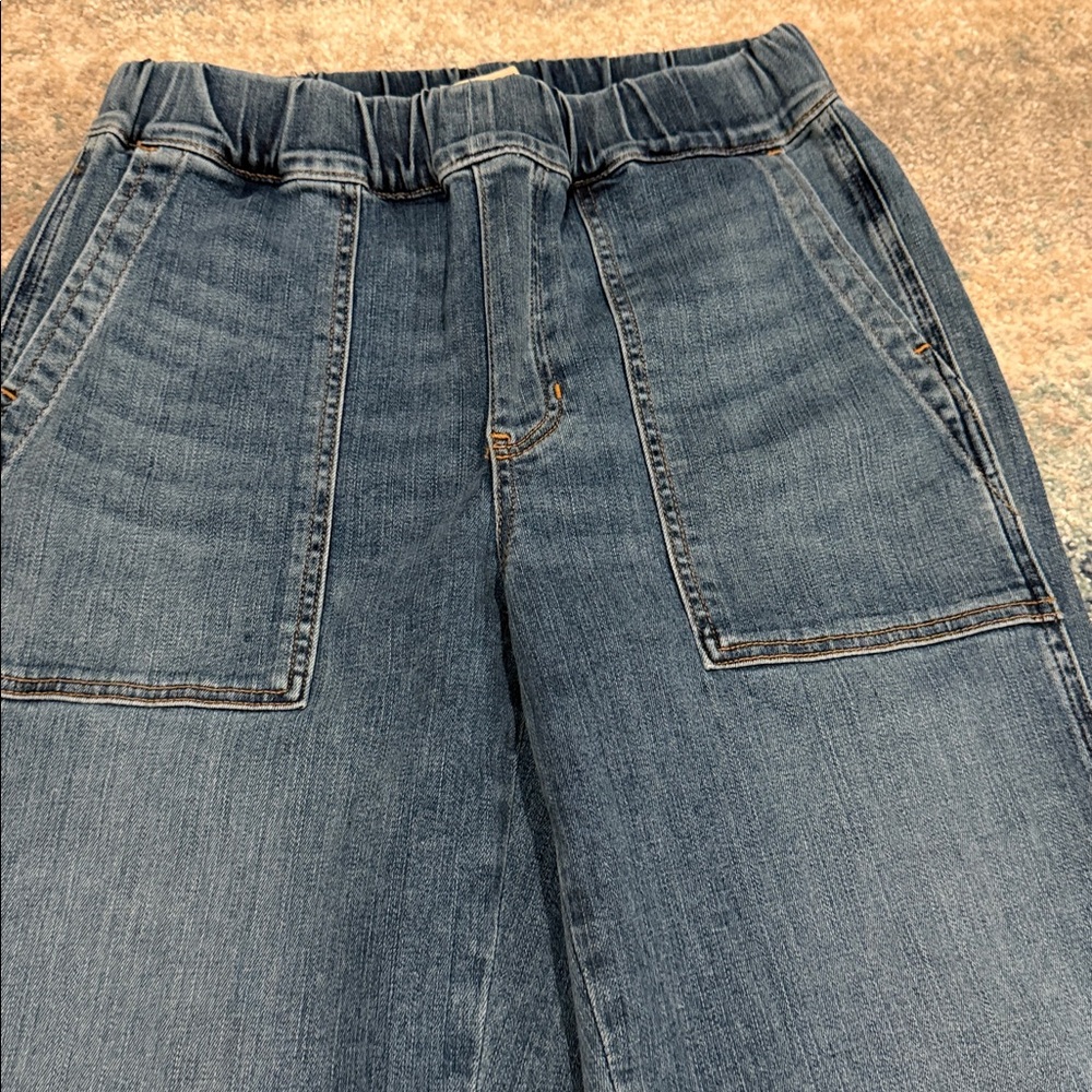 Madewell Elastic Waist Denim Jeans. NWT - Picture 2 of 5